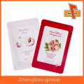 Facial eye or hand mask foil bag package with custom printing